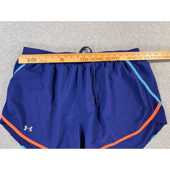 Under Armour Heat Gear Lined Light Weight Running Shorts (Women's 2x) Purple - 3 - Picture 6 of 9